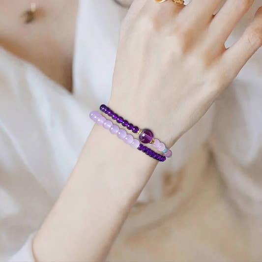 Magicfad Amethyst Crystal Bracelet - A Spiritual Token for Inner Peace & Stress Relief