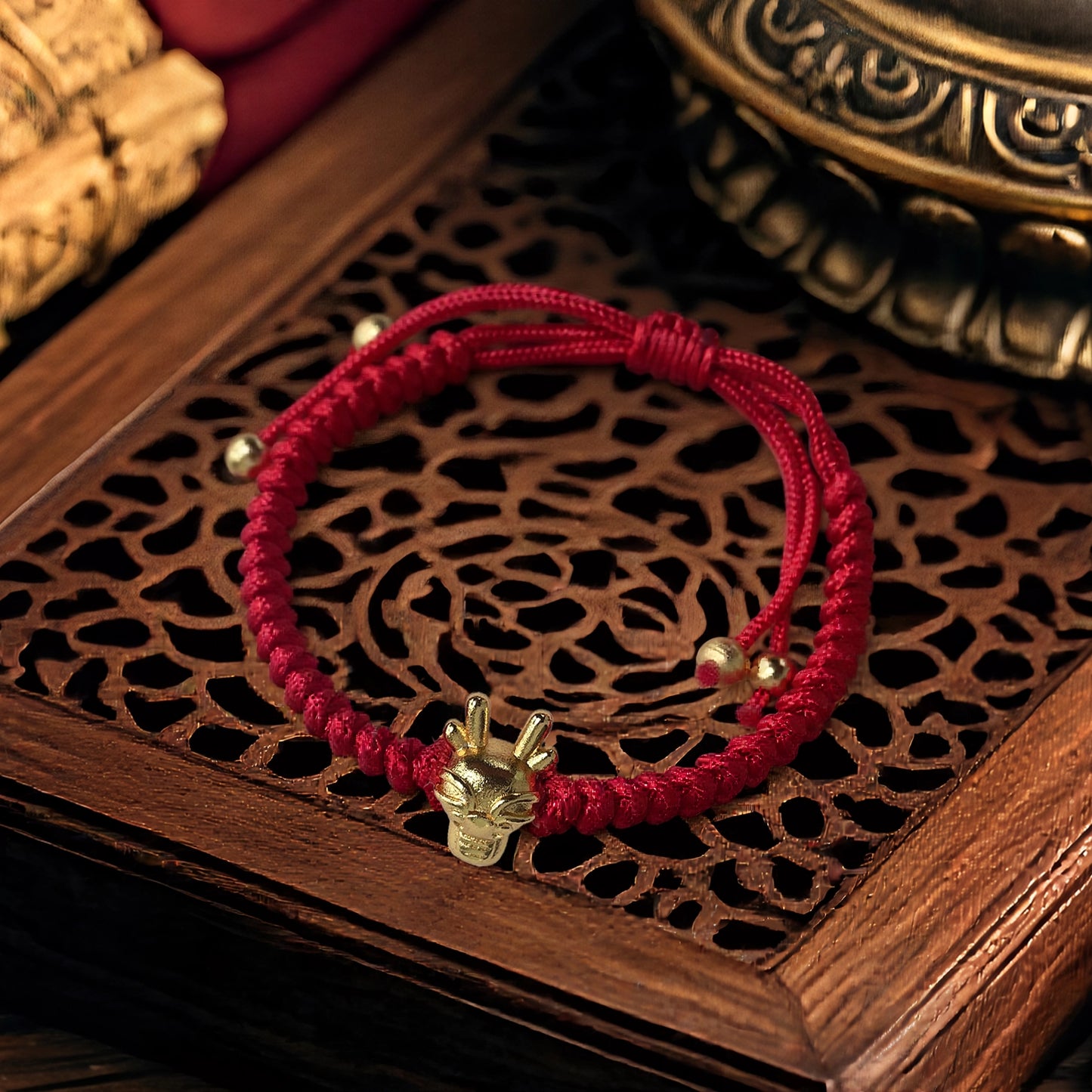 Magicfad Chinese 12 Zodiac Adjustable Red String Bracelet - Cultural Connection & Positive Intention