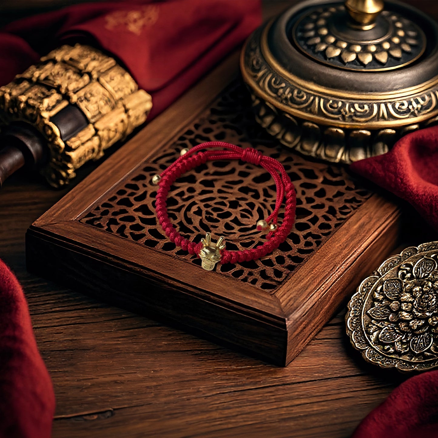 Magicfad Chinese 12 Zodiac Adjustable Red String Bracelet - Cultural Connection & Positive Intention