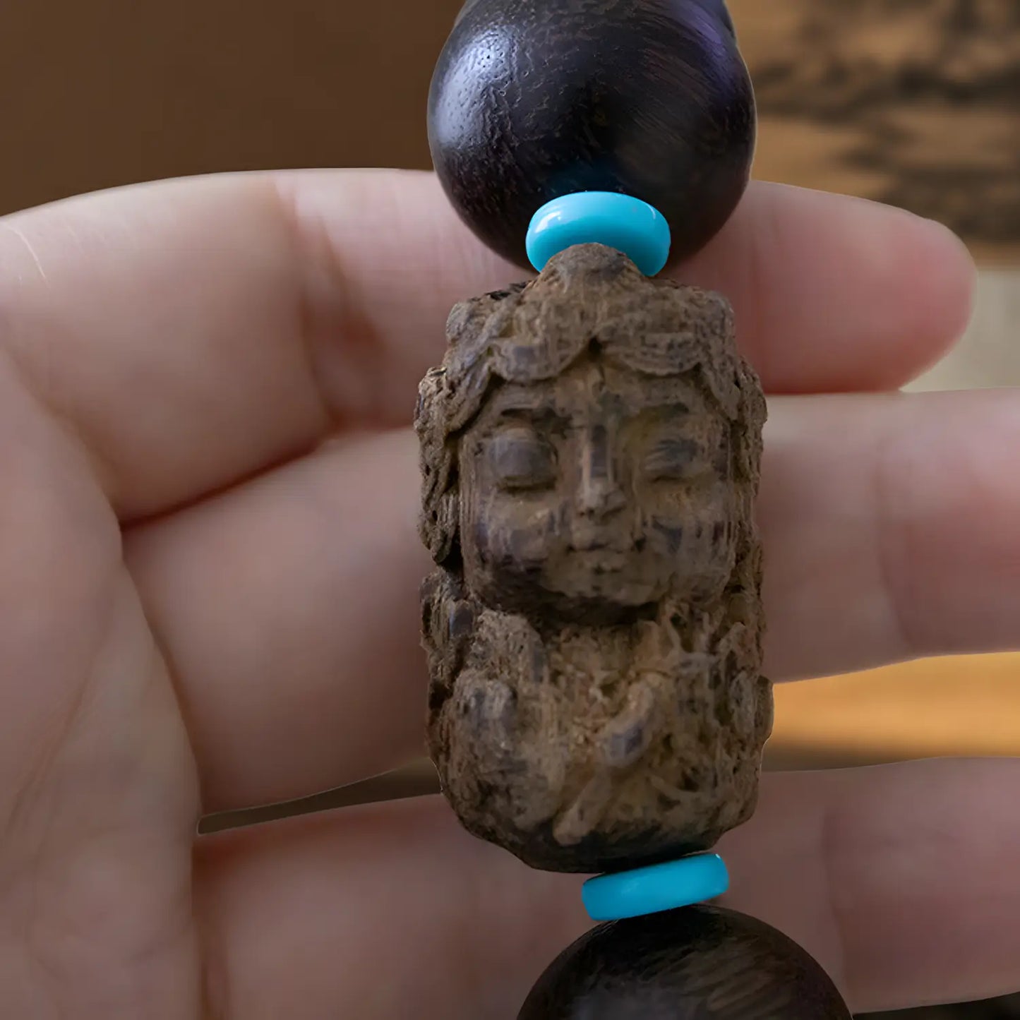 Magicfad Tara Sandalwood Beaded Bracelet – Prayer Beads for Meditation, Yoga & Daily Wear