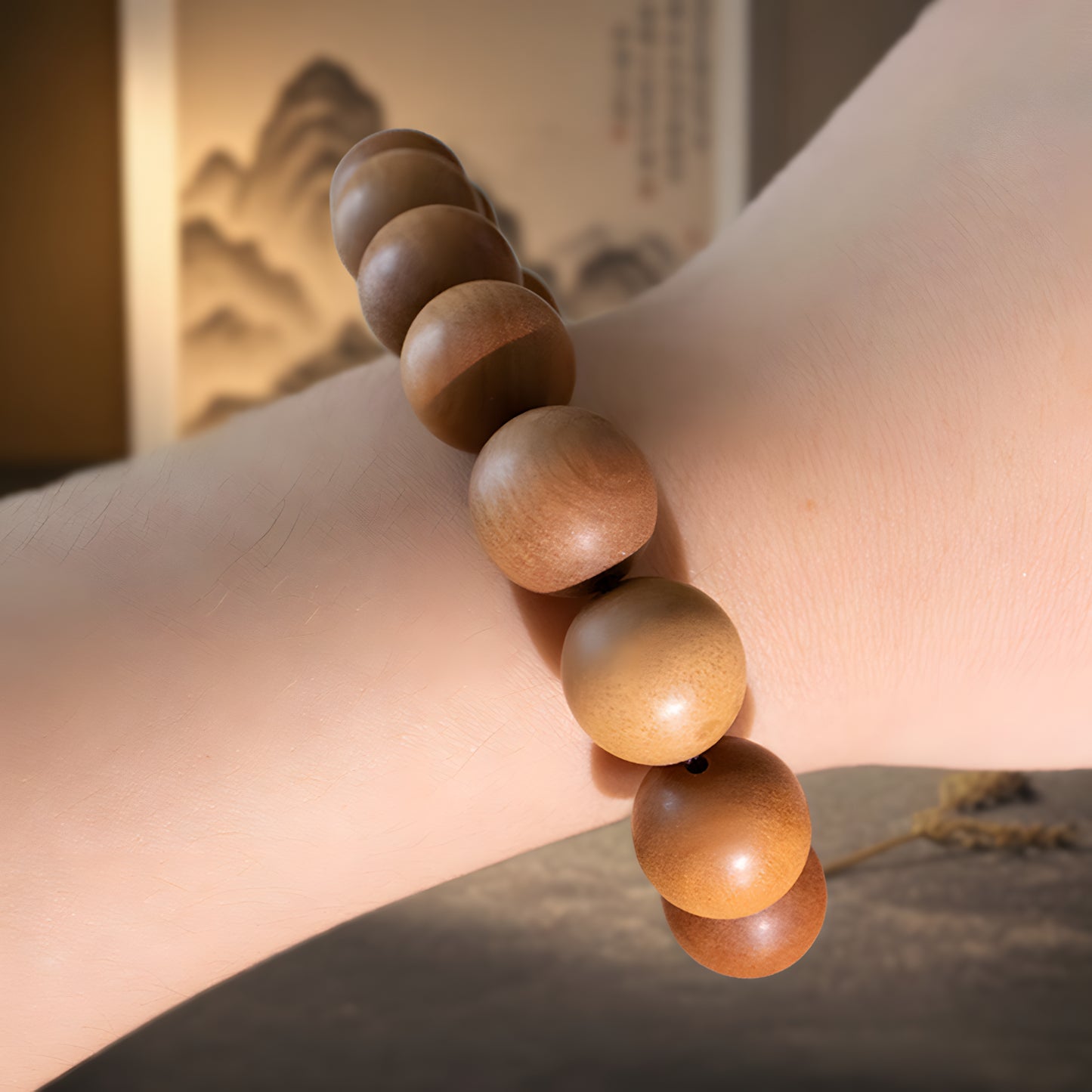 Magicfad Natural Sandalwood Bracelet – Meditation, Yoga & Daily Wear