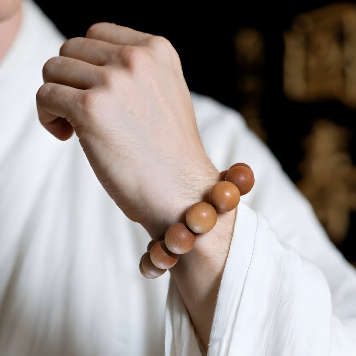 Magicfad Natural Sandalwood Bracelet – Meditation, Yoga & Daily Wear