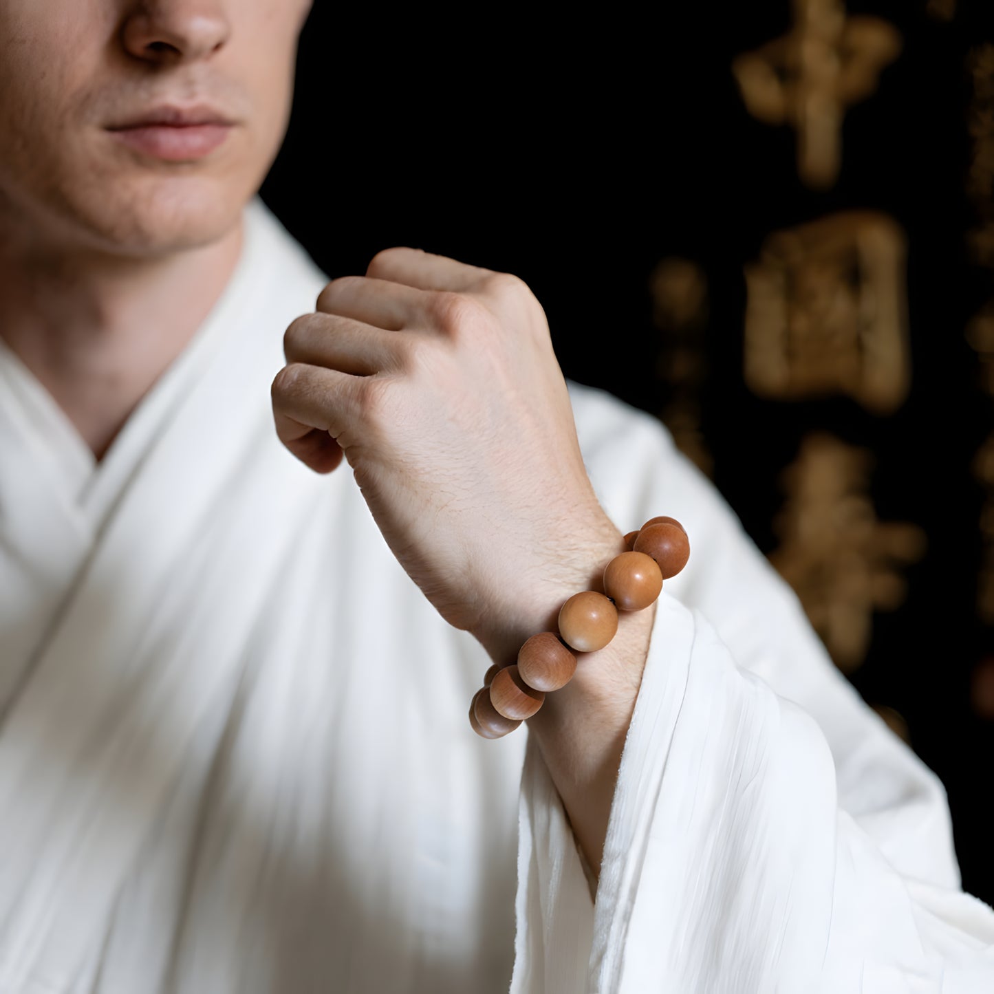 Magicfad Natural Sandalwood Bracelet – Meditation, Yoga & Daily Wear
