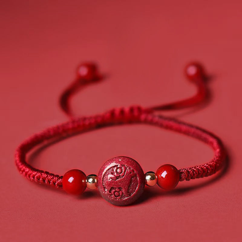 Magicfad Chinese Zodiac red string blessing bracelet