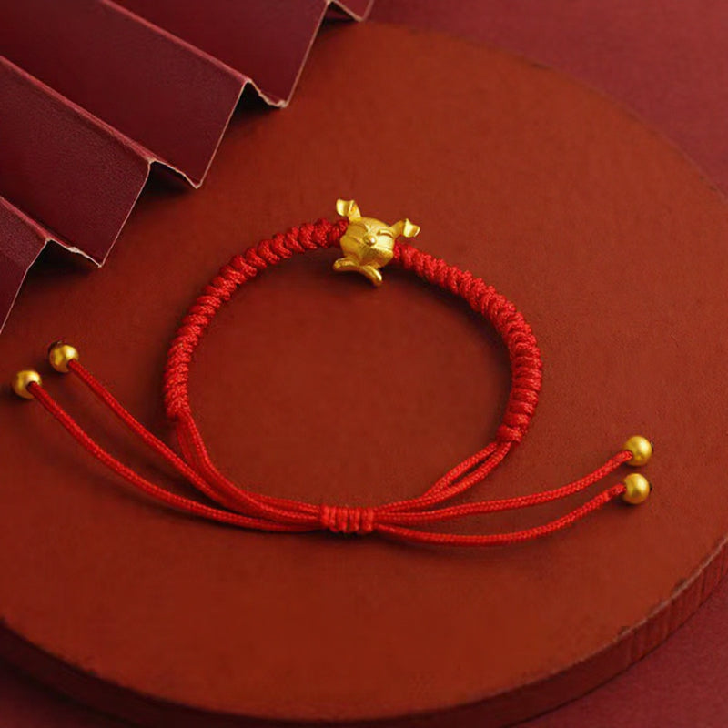 Magicfad Chinese 12 Zodiac Adjustable Red String Bracelet - Cultural Connection & Positive Intention