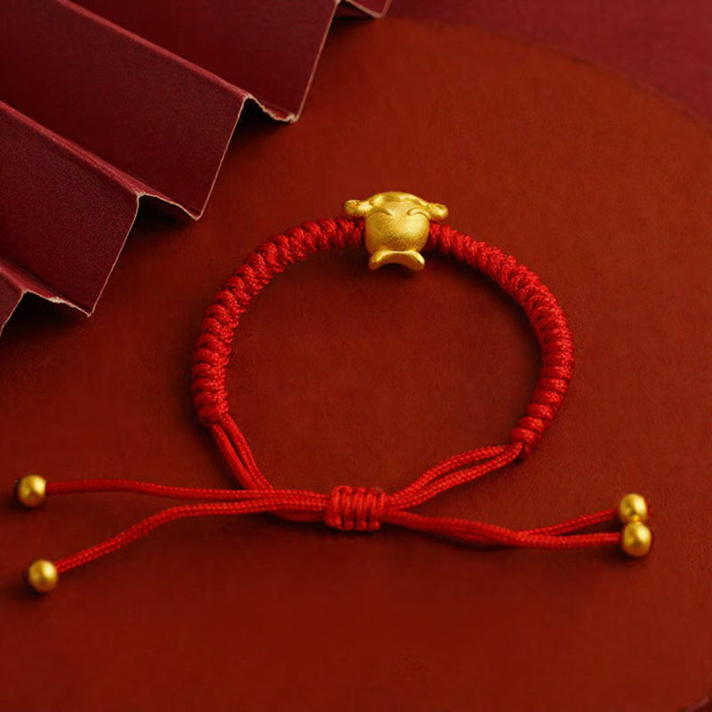 Magicfad Chinese 12 Zodiac Adjustable Red String Bracelet - Cultural Connection & Positive Intention