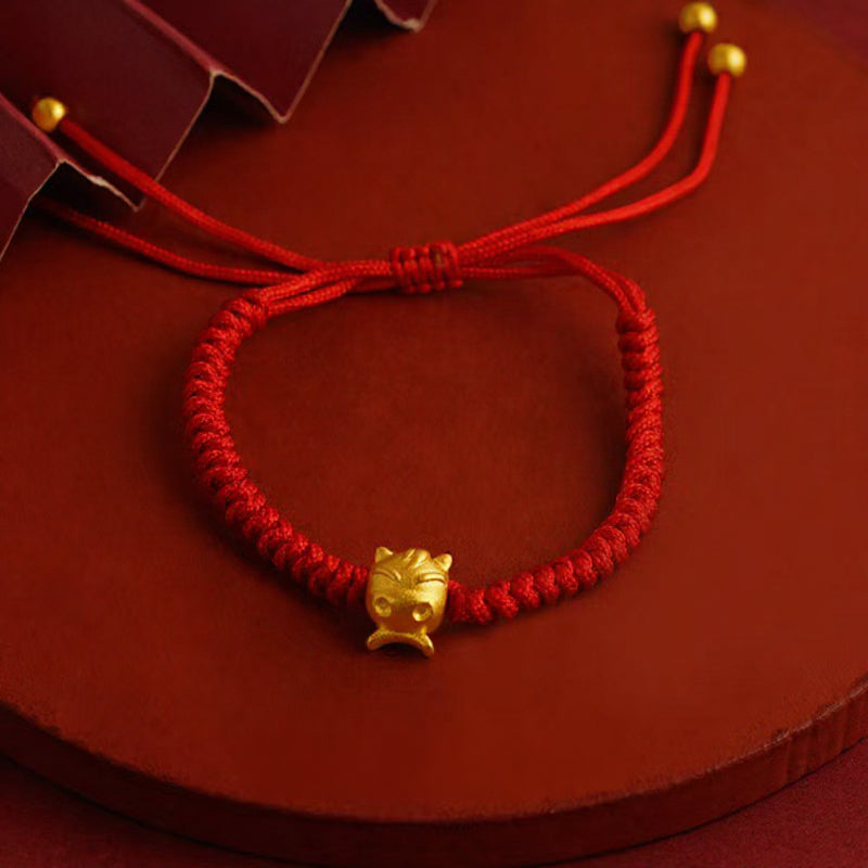 Magicfad Chinese 12 Zodiac Adjustable Red String Bracelet - Cultural Connection & Positive Intention