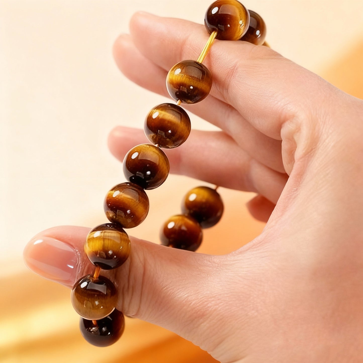 Magicfad Tiger Eye Strength Bracelet - Confidence & Protection & Abundance