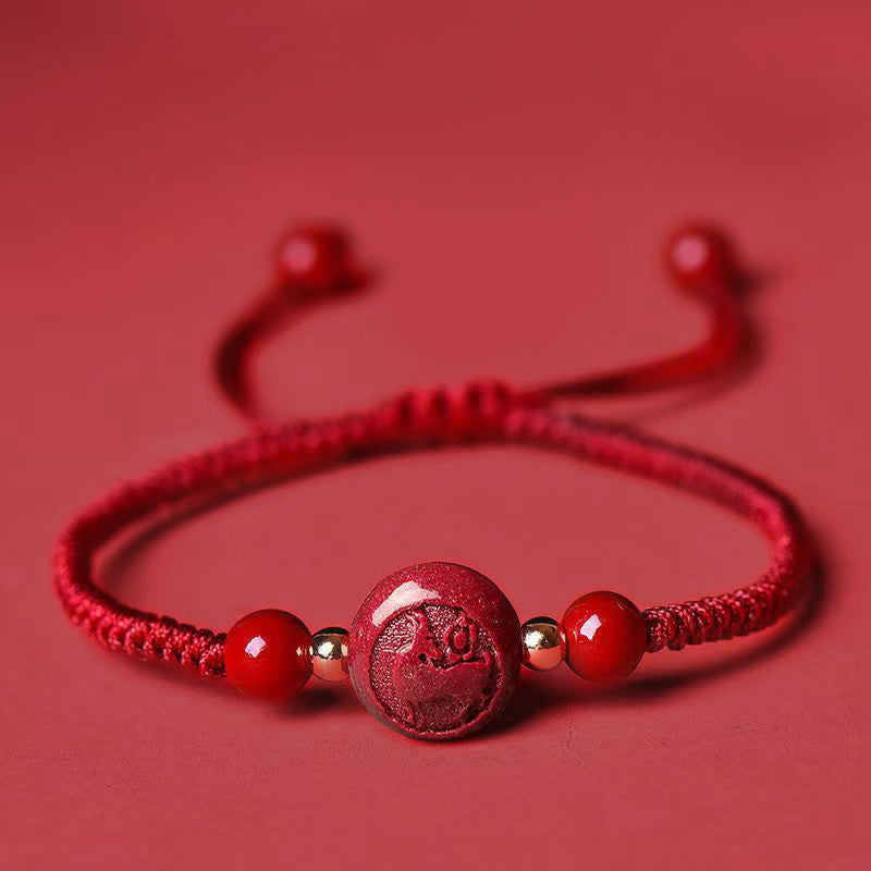 Magicfad Chinese Zodiac red string blessing bracelet