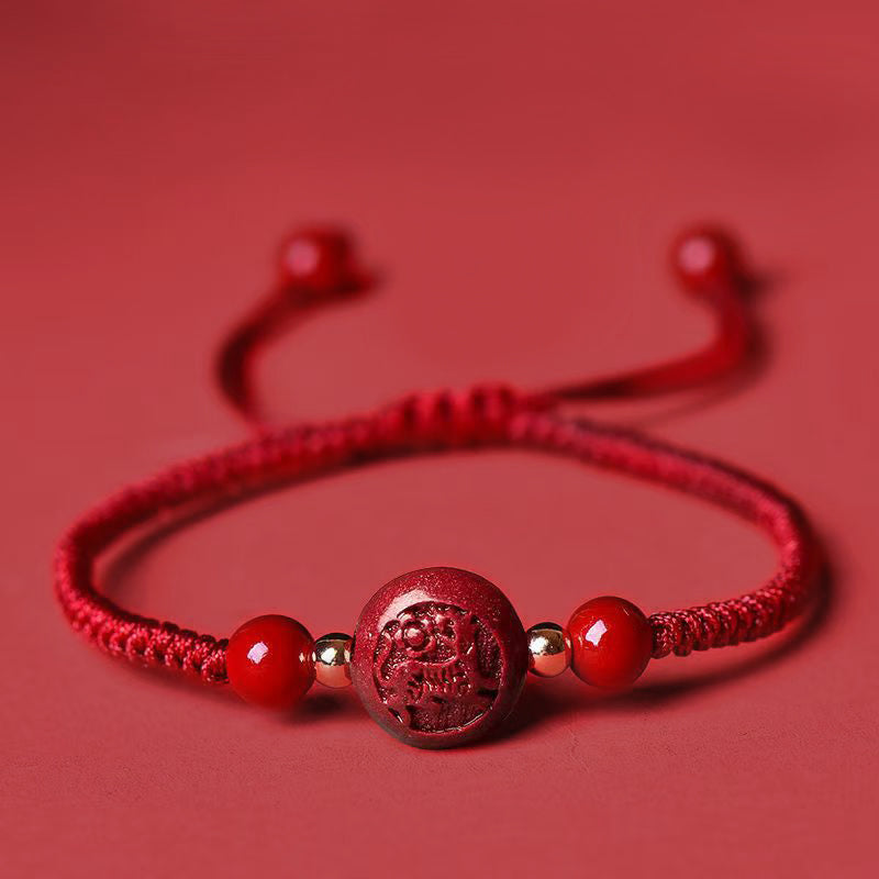 Magicfad Chinese Zodiac red string blessing bracelet