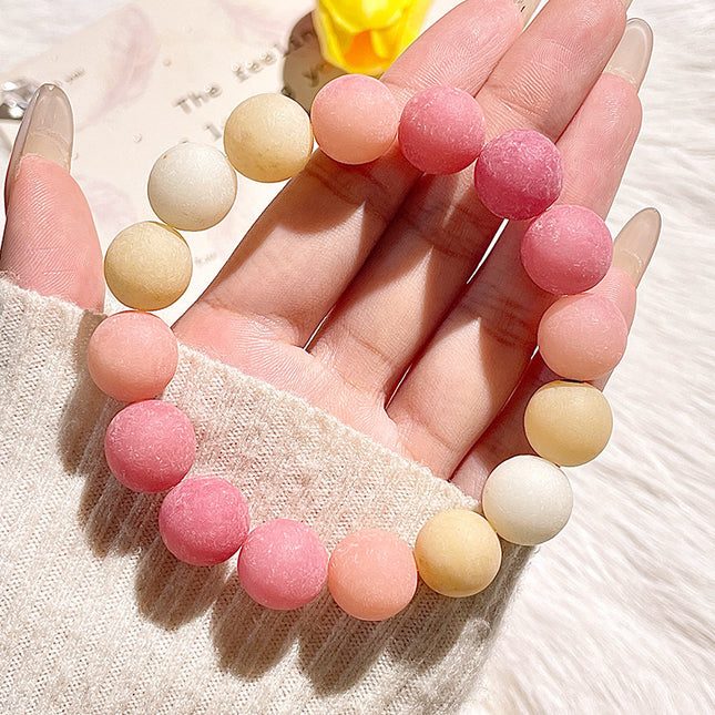 Magicfad Gradient Bodhi Seed Bead Bracelet – Natural Color-Arranged Beads for Everyday Wear