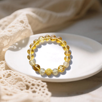 Magicfad Citrine Bracelet for Wealth, Confidence & Positive Energy