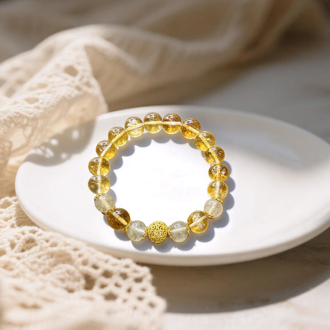 Magicfad Citrine Bracelet for Wealth, Confidence & Positive Energy