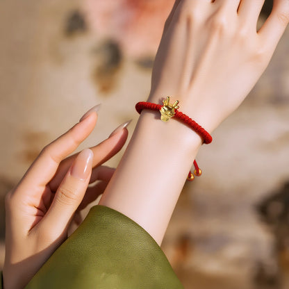 Magicfad Chinese 12 Zodiac Adjustable Red String Bracelet - Cultural Connection & Positive Intention