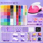 【Iron + Upgraded Bead Pen Set】168 Colors + Tool Kit + Free 6000 Black and White Beads