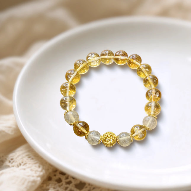 Magicfad Citrine Bracelet for Wealth, Confidence & Positive Energy
