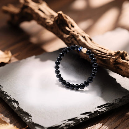 Magicfad Obsidian Lotus Bracelet
