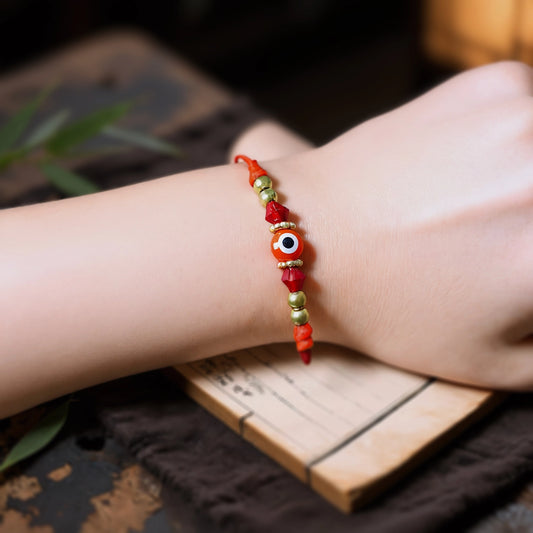 Magicfad Evil Eye Red String Bracelet - A Symbol of Protection