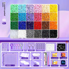 24-color fusion beads + free tool kit + bead needle + 2000 black and white beads as a gift