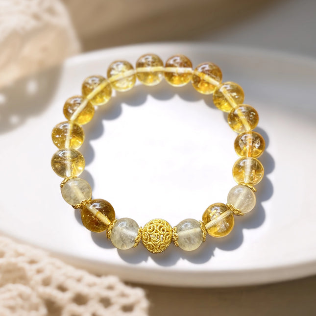 Magicfad Citrine Bracelet for Wealth, Confidence & Positive Energy