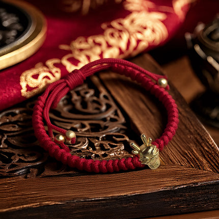 Magicfad Chinese 12 Zodiac Adjustable Red String Bracelet - Cultural Connection & Positive Intention