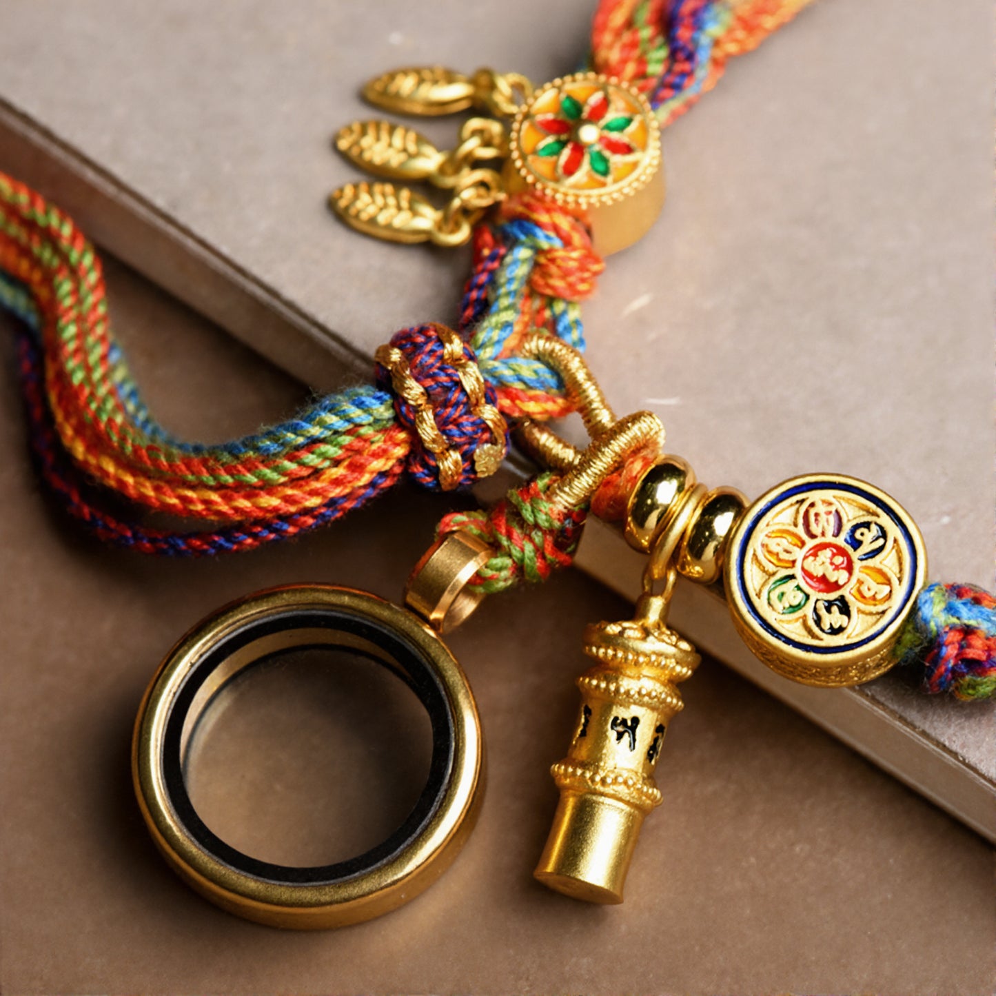 Magicfad Tibetan Om Mani Padme Hum Dreamcatcher Reincarnation Knot Bracelet - A Symbol of Connection & Continuity