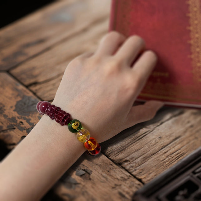 Magicfad Cinnabar Pixiu Agate Bracelet – A Symbol of Prosperity & Cultural Tradition