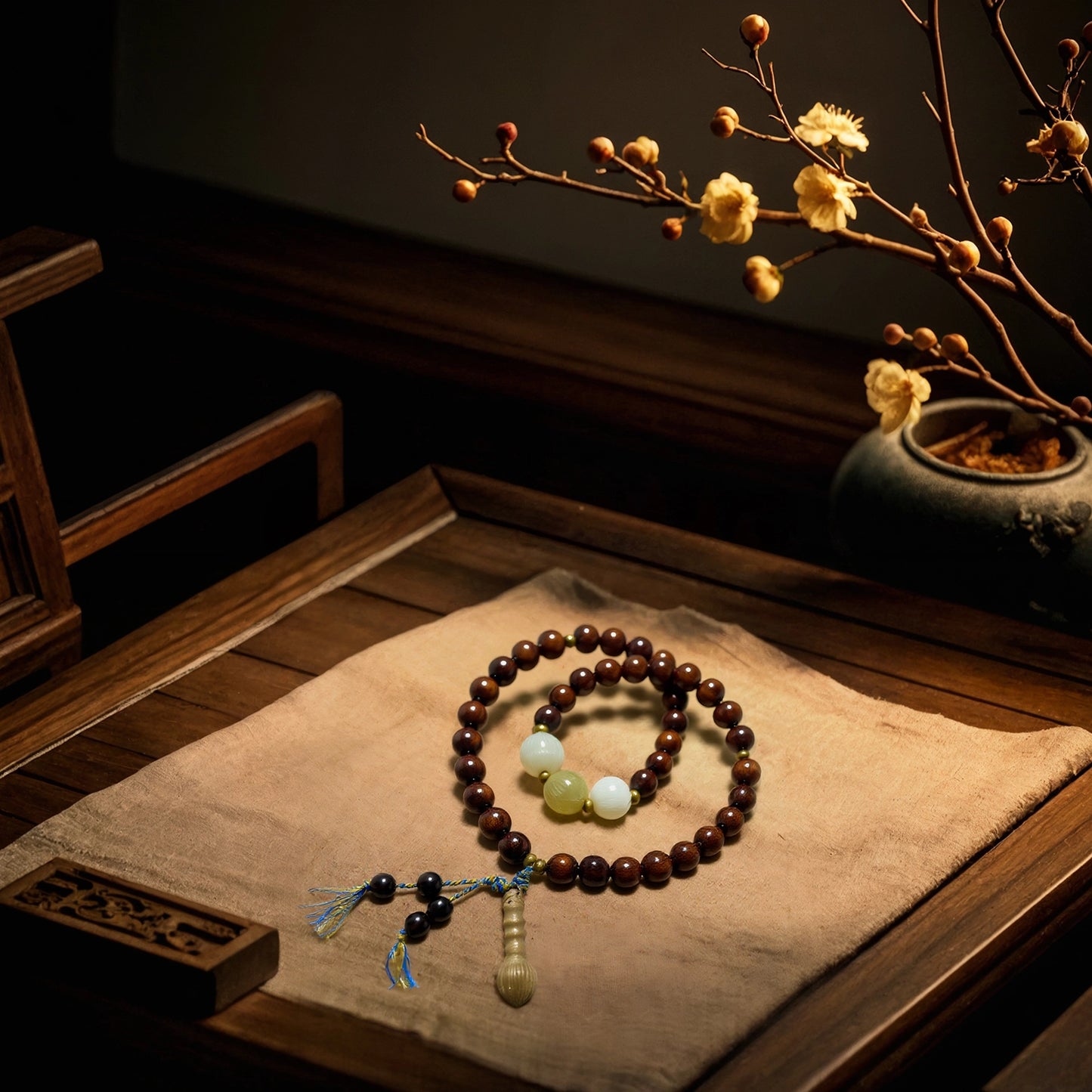 Magicfad Rosewood Bodhi Bracelet - Mindful Intention & Meditation Support