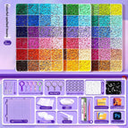 72-color Fusion Beans + Free Tool Kit + 4000 Black and White Beans as a Gift