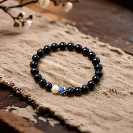 Magicfad Obsidian Lotus Armband