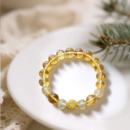 Magicfad Citrine Bracelet for Wealth, Confidence & Positive Energy
