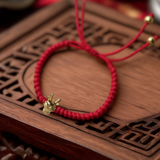 Magicfad Chinese 12 Zodiac Adjustable Red String Bracelet - Cultural Connection & Positive Intention