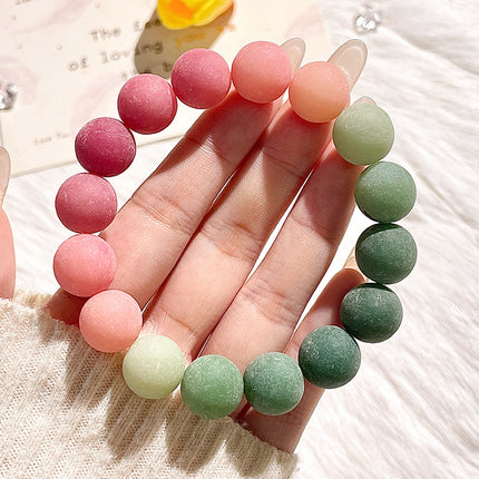 Magicfad Gradient Bodhi Seed Bead Bracelet – Natural Color-Arranged Beads for Everyday Wear