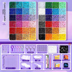 48-color Fusion Beans + Free Tool Kit + 2000 Black and White Beans as a Gift