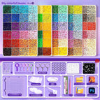 120 Colors of Fusion Beans + Free Tool Kit + 6000 Black and White Beans as a Gift