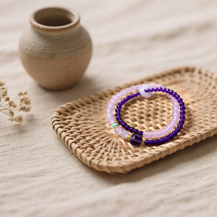 Magicfad Amethyst Crystal Bracelet - A Spiritual Token for Inner Peace & Stress Relief