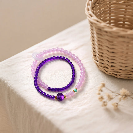 Magicfad Amethyst Crystal Bracelet - A Spiritual Token for Inner Peace & Stress Relief