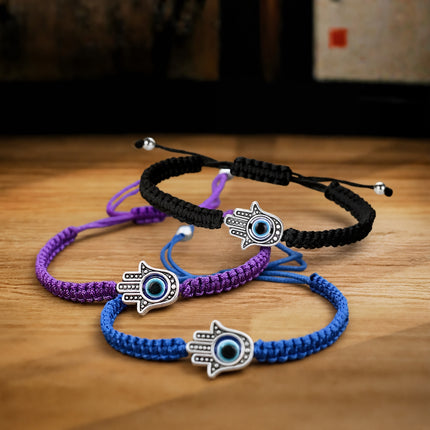 Magicfad Handgefertigtes Armband mit Hamsa-Symbol aus rotem Faden – Kulturelles Symbol &amp; Persönliche Bedeutung