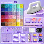 【Upgraded Special Iron + Upgraded Bead Pen Set】72 Colors + Tool Kit + Free 4000 Black and White Beads
