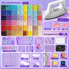 【Upgraded Special Iron + Deluxe Tool Kit Set】120 Colors + Bead Pen Set + Free 6000 Black and White Beads