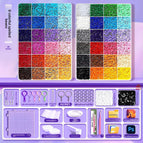 48-color fusion beads + free tool kit + bead needle + 2000 black and white beads as a gift