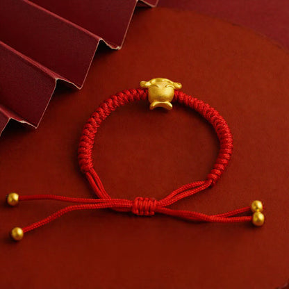 Magicfad Chinese 12 Zodiac Adjustable Red String Bracelet - Cultural Connection & Positive Intention