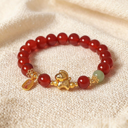 Magicfad Obsidian Horse Guardian Bracelet – Strength & Protection