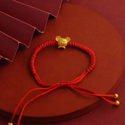 Magicfad Chinese 12 Zodiac Adjustable Red String Bracelet - Cultural Connection & Positive Intention