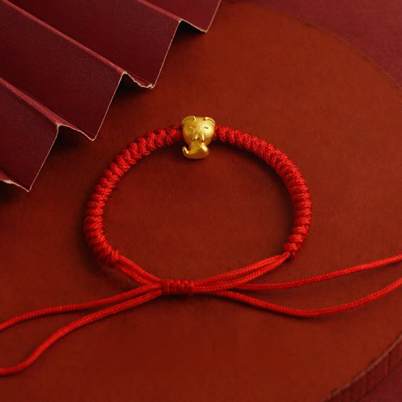 Magicfad Chinese 12 Zodiac Adjustable Red String Bracelet - Cultural Connection & Positive Intention